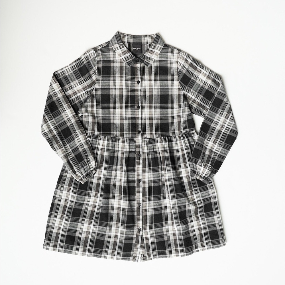 Little Bipsy Black and White Plaid Dress